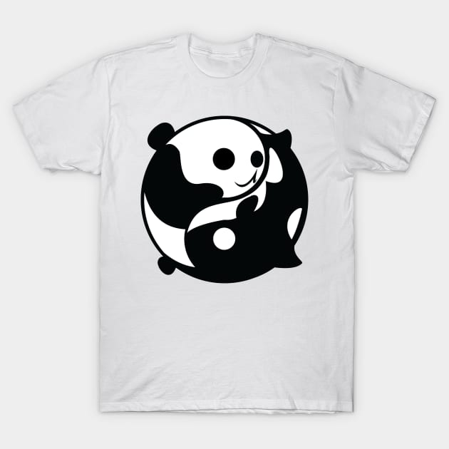 Yin and Yang Panda and Orca T-Shirt by tduffyworld